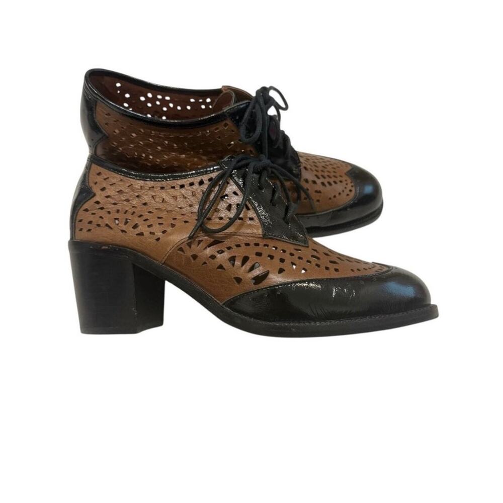 Jeffrey Campbell Ibiza 8.5 Fremont oxford cutout wingtip heels 3272